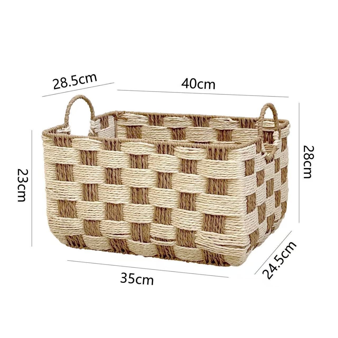 Natural Fiber Storage Basket Acalora