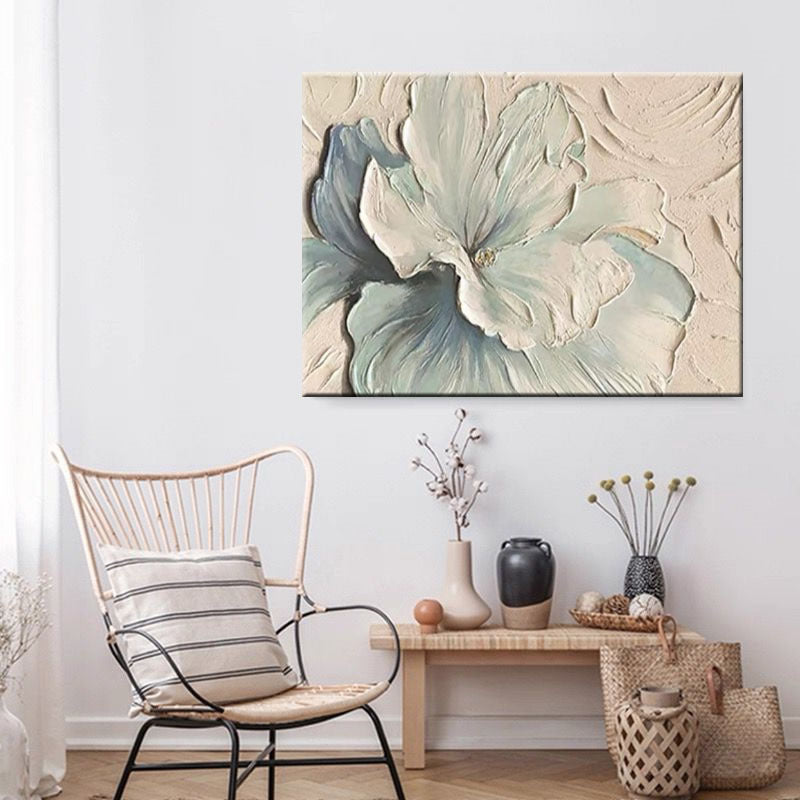 3D Floral Relief Wall Art