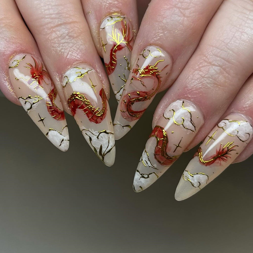 Dragon Design Art Nails Acalora
