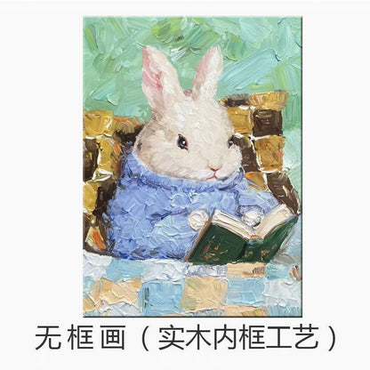 Cute Animal-Themed Canvas Art