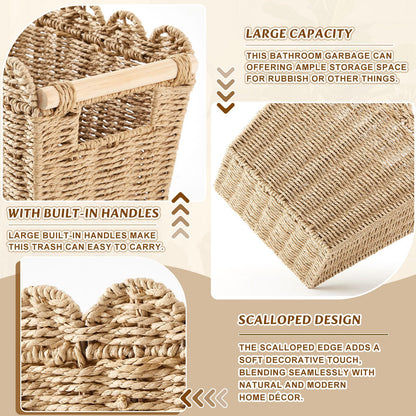 Decorative storage basket with wave edge Acalora