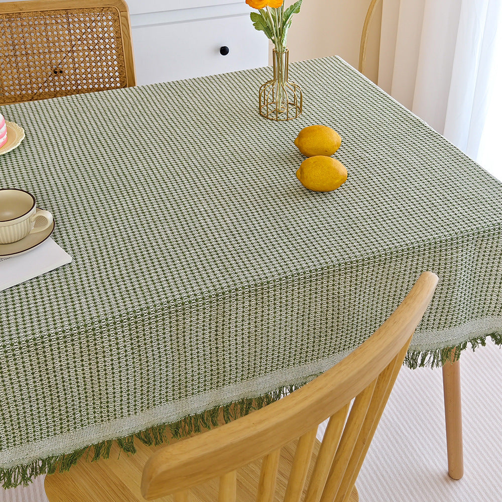 Elegant Woven Tablecloth