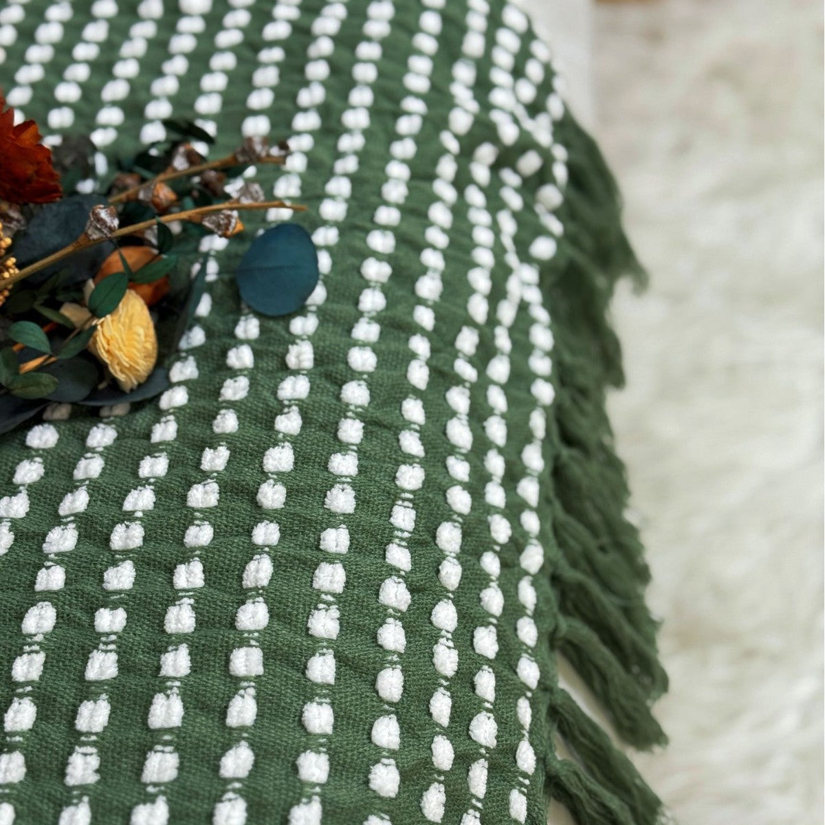 Cozy Textured Throw Blanket