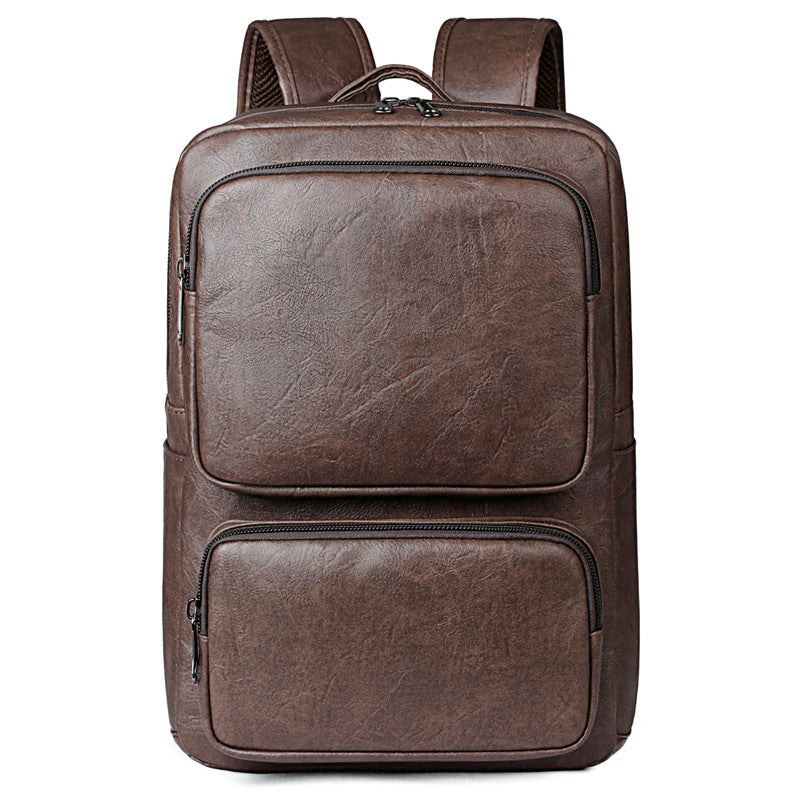 Premium Leather Business Laptop Backpack Acalora