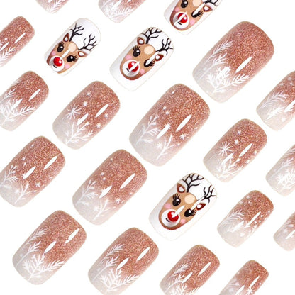 Festive Themed Press-On Nail Art Acalora