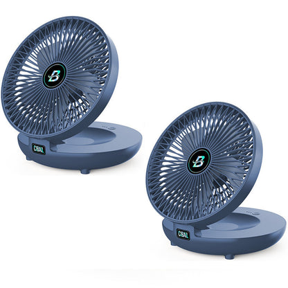 Portable Mini Desktop Fan, USB Rechargeable Adjustable Wall Fan | Karnz