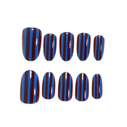 Stylish Striped Nail Wraps Acalora