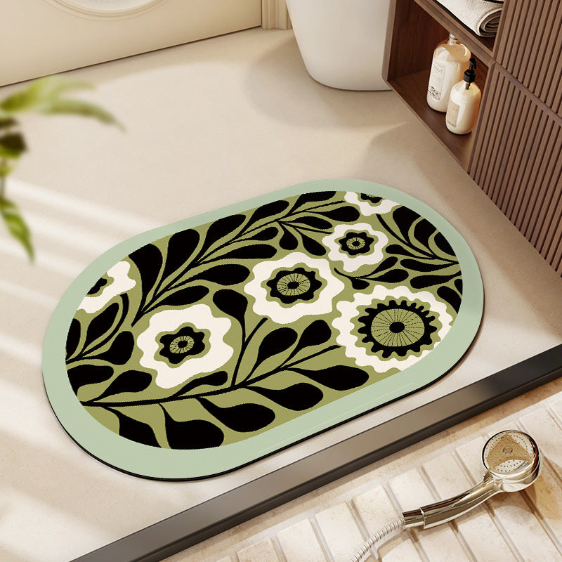 Floral Print Area Rug Acalora