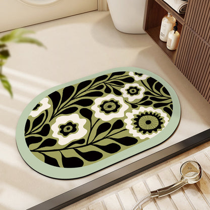 Floral Print Area Rug Acalora