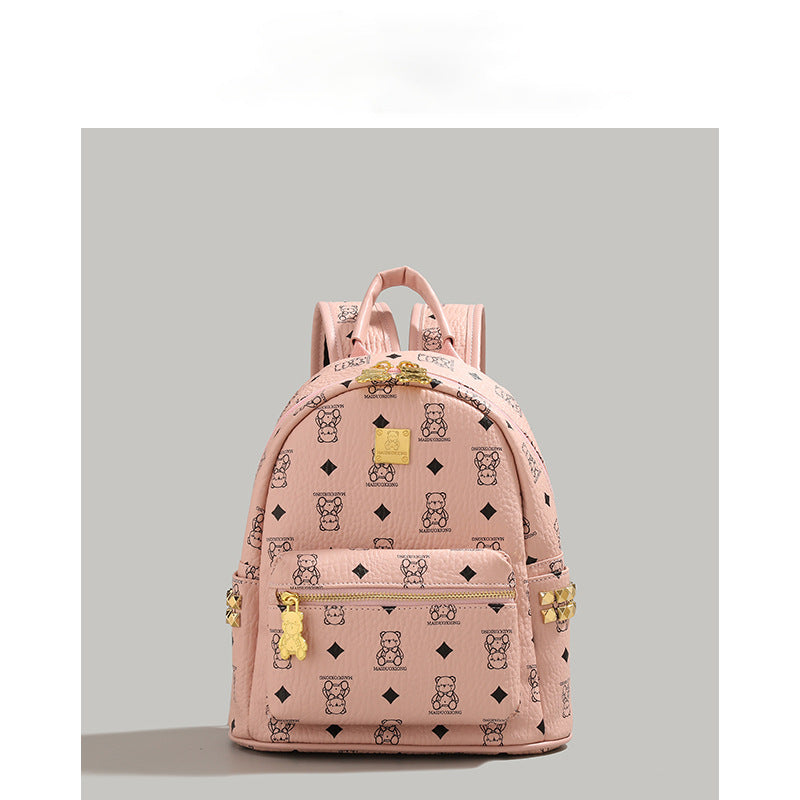 Stylish Character-Printed Backpack Acalora