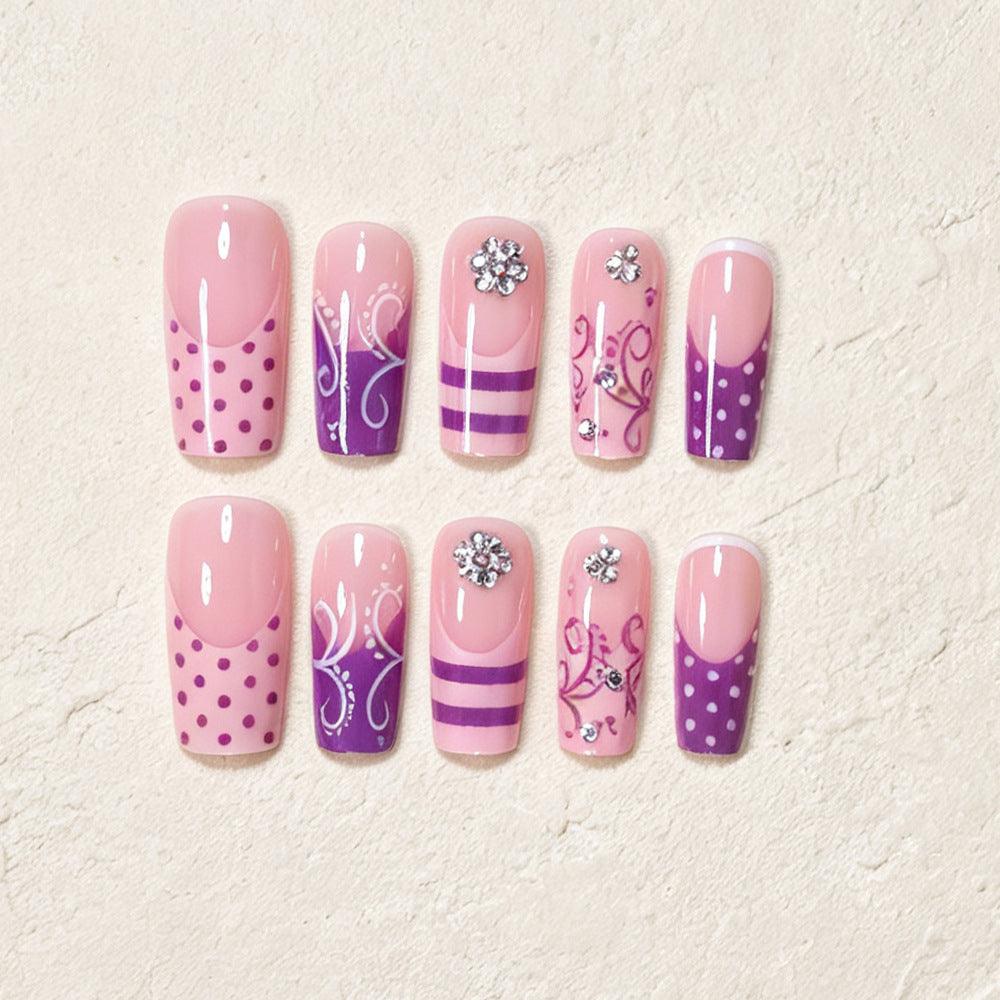 Decorative Long Acrylic Nail Art Tips Acalora