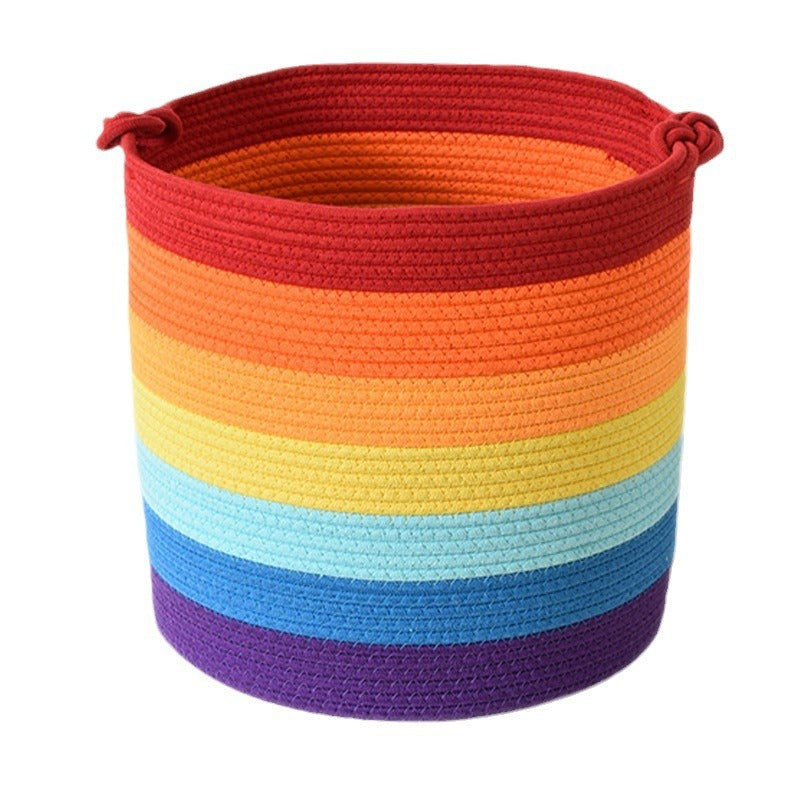 Modern storage basket with handles Acalora