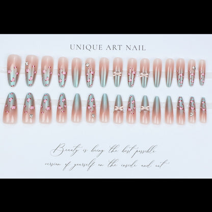 Artistic Decorative Press-On Nail Tips Acalora