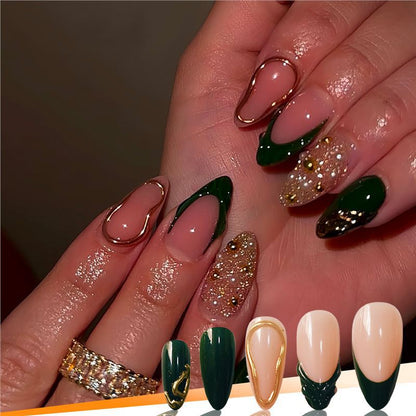 Glamorous Decorative Press-On Nail Art Acalora