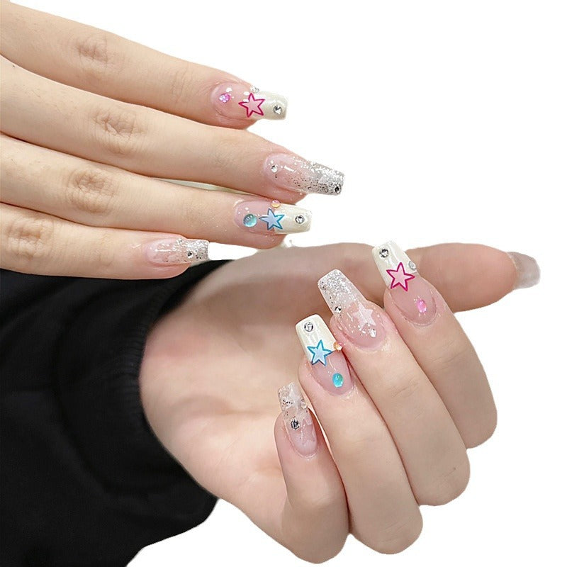 Decorative Glittering Press-On Nail Set Acalora