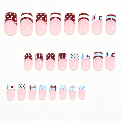 Artistic French Tip Nail Design Acalora 1788858466