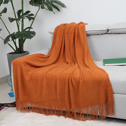Cozy Knitted Throw Blanket