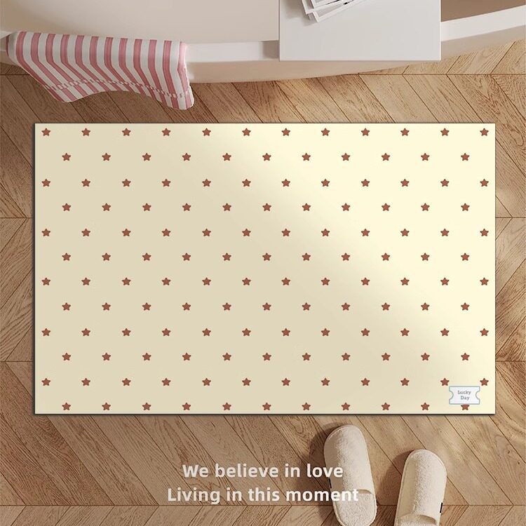 Decorative Star-patterned Bath Mat