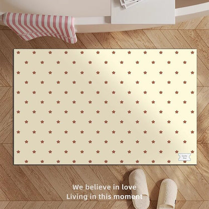 Decorative Star-patterned Bath Mat