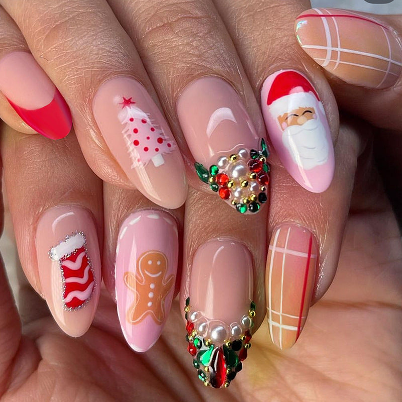 Festive Themed Press-On Nail Art Collection Acalora