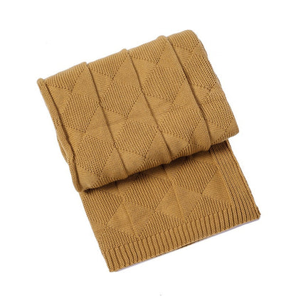 Cozy Knitted Throw Blanket