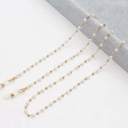 Pearl-Accented Eyewear Chain Acalora