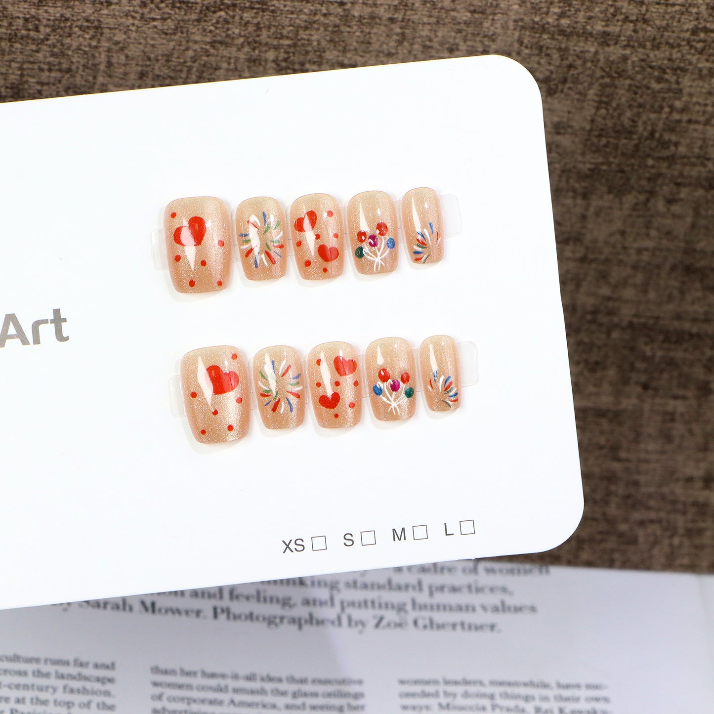 Artistic Seasonal Nail Art Press-On Set Acalora