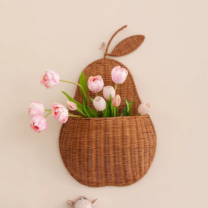 Decorative flower basket with handle Acalora