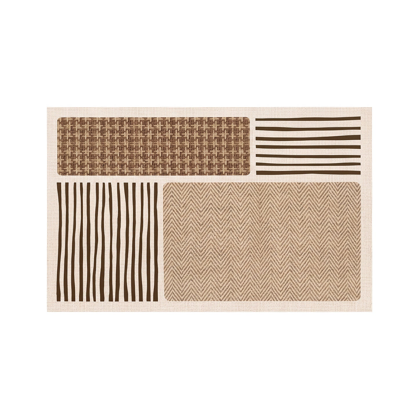 Elegant Floral Print Kitchen Mat Acalora