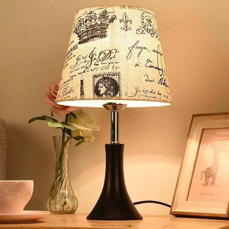 Artistic Fabric Shade Table Lamp