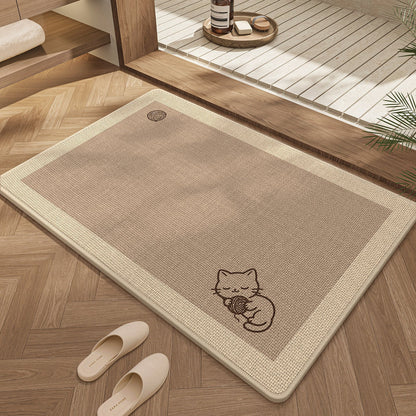 Cute Cat Design Bath Mat