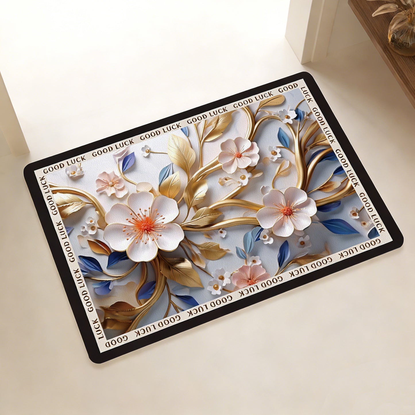 Playful Citrus-Themed Bathroom Mat Acalora