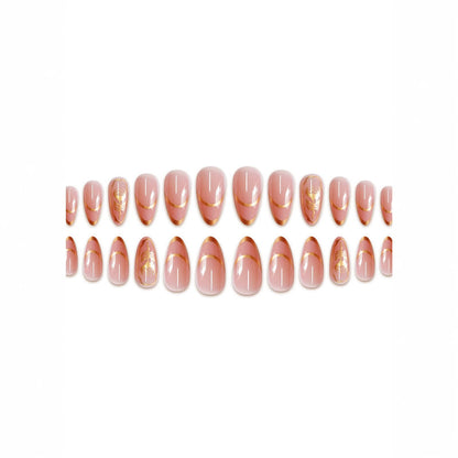 Elegant Floral Stiletto Press-On Nails Acalora