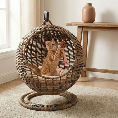 Hanging basket with comfortable padding Acalora