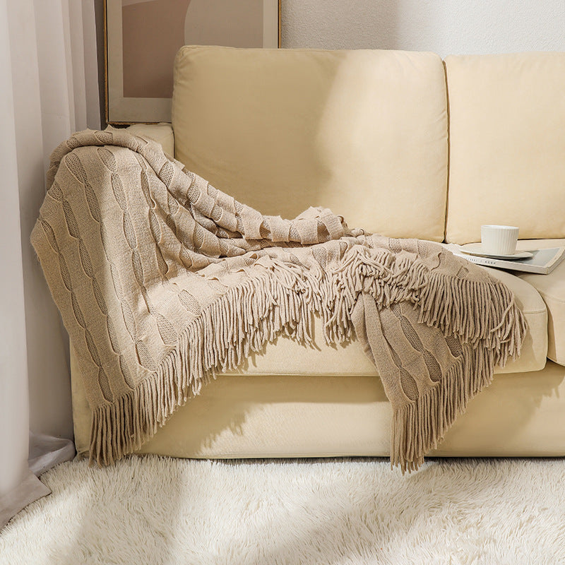 Cozy Textured Throw Blanket