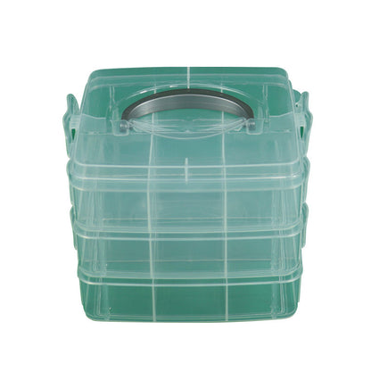 Multi-Compartment Durable Craft Storage Box Acalora