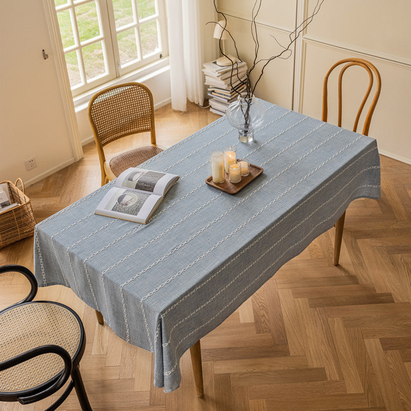 Contemporary Striped Tablecloth