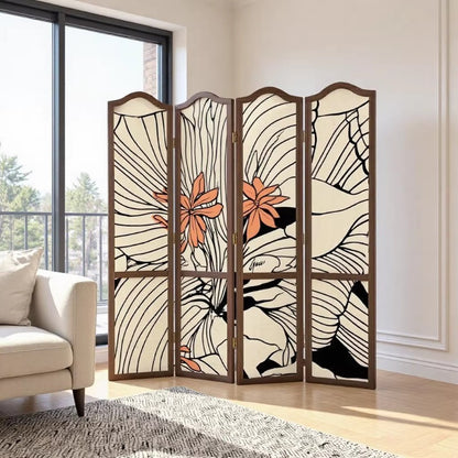 Flower Motif Room Divider Acalora