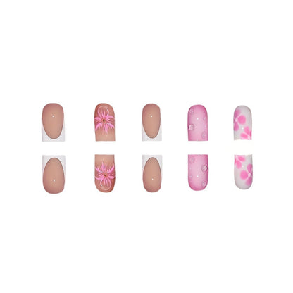 Artistic Floral Nail Art Extensions Acalora