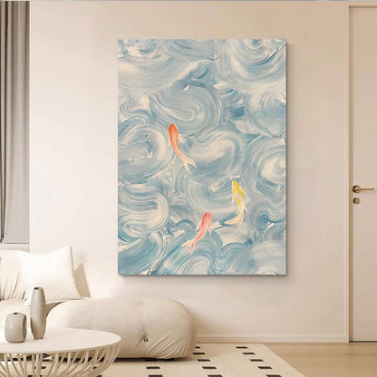 Artistic Fish-Themed Canvas Print