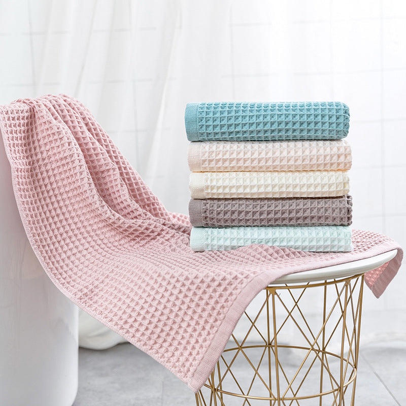 Ladies' Waffle Fabric Bath Towel Karnz