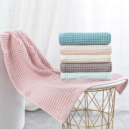 Ladies' Waffle Fabric Bath Towel Karnz
