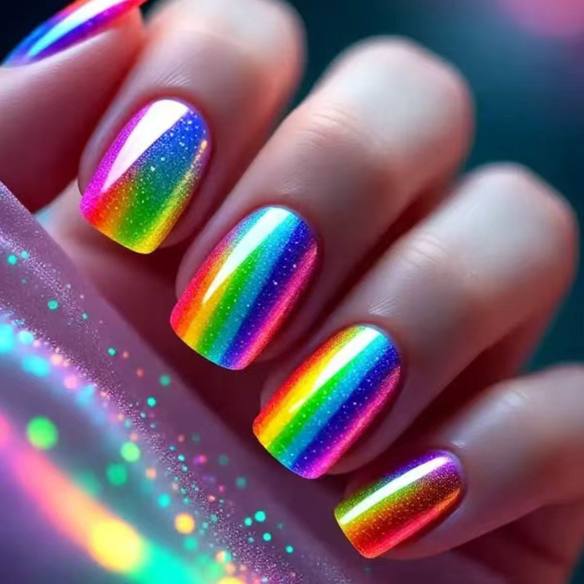 Prism Effect Nail Wraps Acalora
