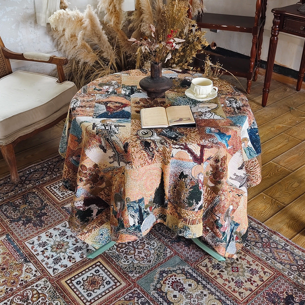 Elegant Floral Table Cover