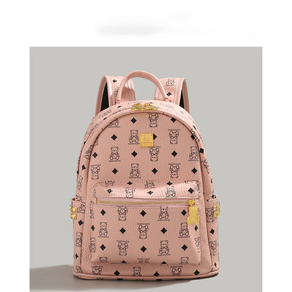 Stylish Character-Printed Backpack Acalora