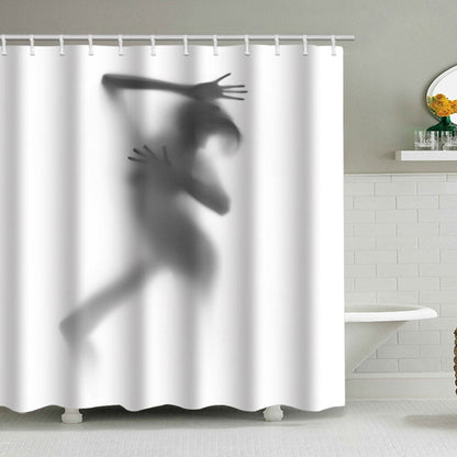 Artistic Silhouette Shower Curtain