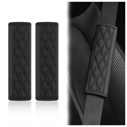 Quilted PU Leather Seat Belt Shoulder Pads Bowlift
