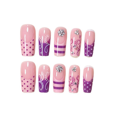 Decorative Long Acrylic Nail Art Tips Acalora