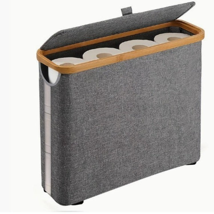 Multifunctional laundry storage box with bamboo lid Acalora