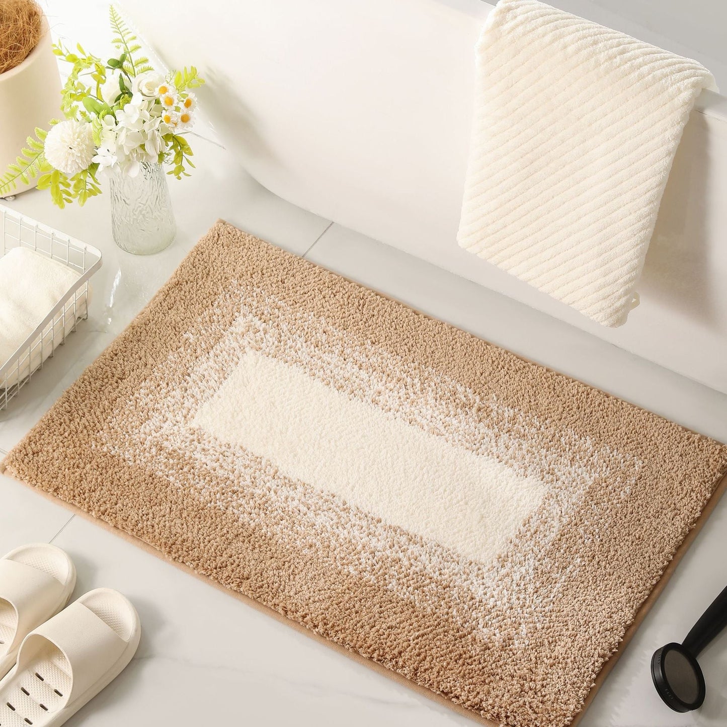 Luxurious Shaggy Bathroom Rug